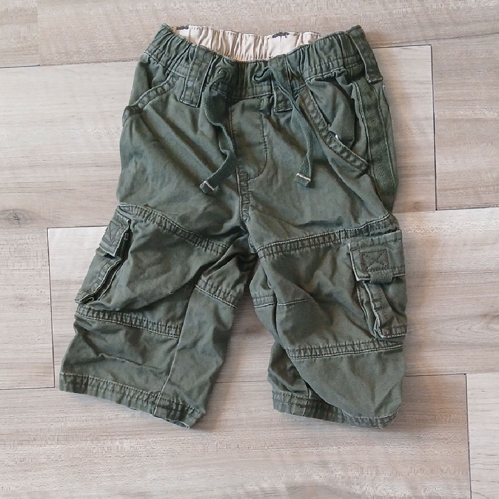 Gymboree Vintage Green Cargo Pants 2006 Size 6-12 Months.  (B)